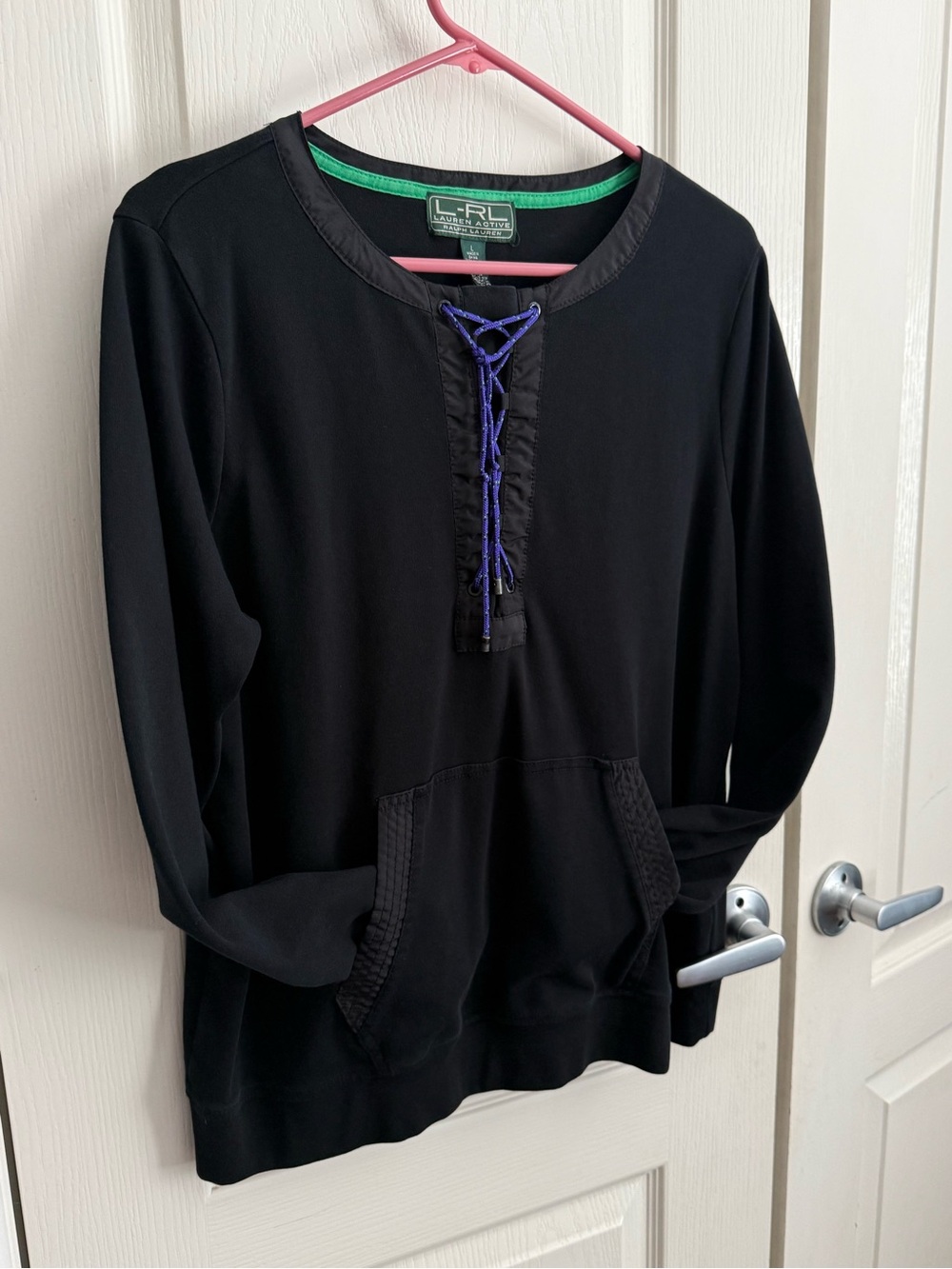 Vintage Lauren Ralph Lauren active lace up pullover